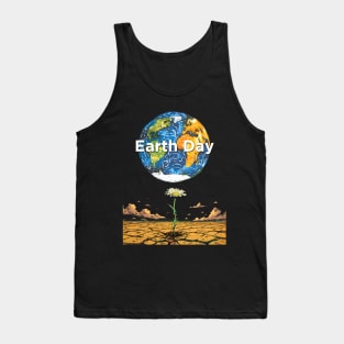 Earth Day: April 22nd A Reflection on Our Planet’s Fragile Existence on a dark (Knocked Out) background Tank Top